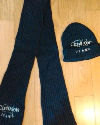 sciarpa e berretto calvin klein per bambini