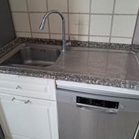 lavello cucina con top in marmo