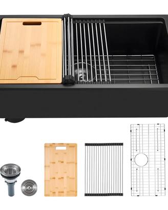 Lavello da Cucina in Granito 762 x 457 x 230 mm