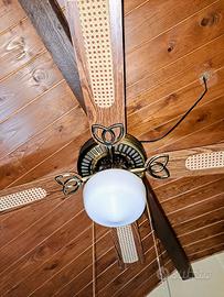 vetilatore a soffitto con lampada