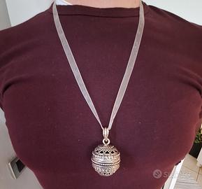 Collana donna con sonaglio stile tibetano 