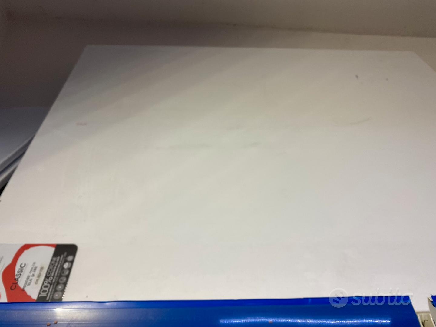 Chidu Tela Bianca Per Dipingere 50x70x1.5 Cm – Tela In Cotone Su Telaio In Legno Di Quercia, Ideale Per Pittura Acrilica E Olio