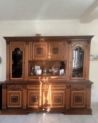 Parete attrezzata\Credenza Classica  Legno 2 Corpi
