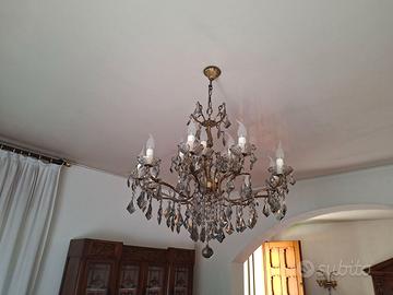 Lampadario stile Maria Teresa in VETRO DI MURANO