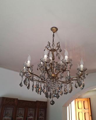 Lampadario stile Maria Teresa in VETRO DI MURANO