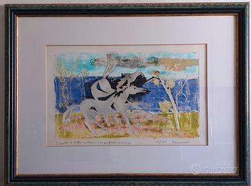 Serigrafia Sgaravatti  “I cavalli di Villa Contari