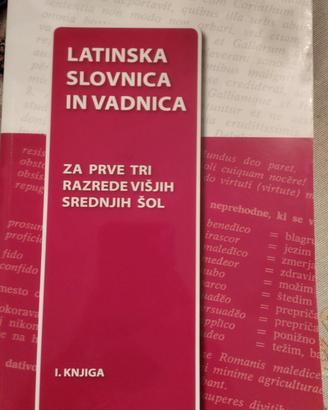 Latinska Slovnica in vadnica 1 knjiga