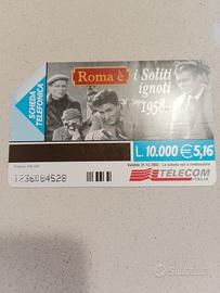 Scheda telefonica vintage usata 