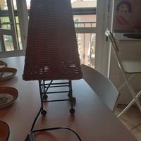 lampada in midollino