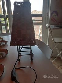 lampada in midollino