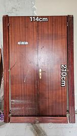 Porte per interno legno scuro