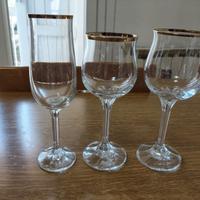 36 pezzi servizio bicchieri in cristallo profilo o