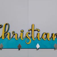 Portachiavi da parete personalizzabile nome logo