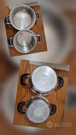 set pentole acciaio inox
