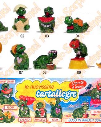 Lotto 8 Tartallegre Vintage 1992 - Kinder Sorpresa