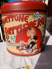 latta vintage del panettone battistero