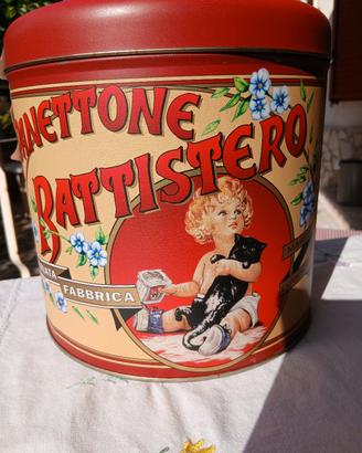 latta vintage del panettone battistero