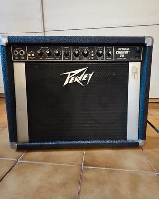 Chitarra elettrica con ampli Peavey e distorsore