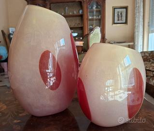 Coppia Vasi in vetro Murano "Cose Belle Cose Rare"