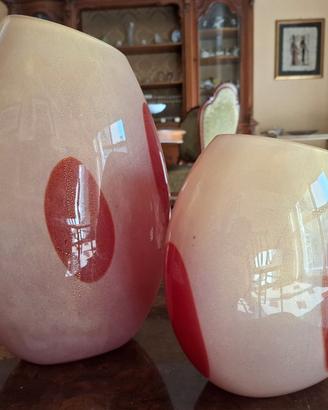 Coppia Vasi in vetro Murano "Cose Belle Cose Rare"