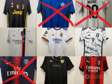 lotto maglie calcio per liberare l'armadio tutte M