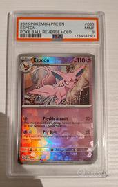 Pokemon PSA 9 Espeon 033/131 Poke ball reverse PRE