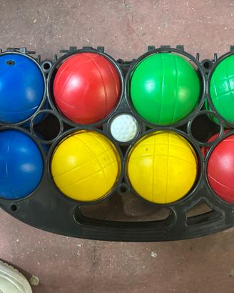 Set Gioco Bocce Colorate da Spiaggia/Giardino