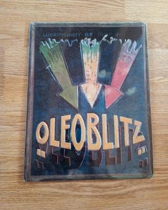 insegna metallica OLEOBLITZ 