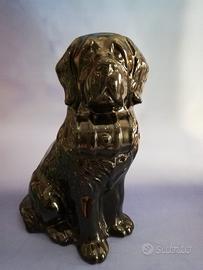 Cane nero in ceramica vintage anni 70/80