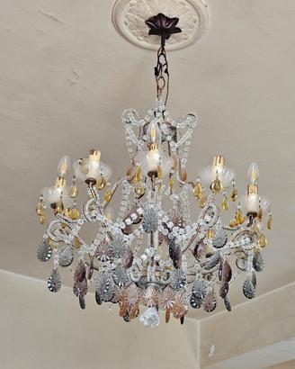 Lampadario vintage cristallo stile Maria Teresa – 