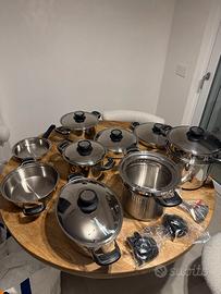 Set pentole mondila casa, acciaio inox 18/10