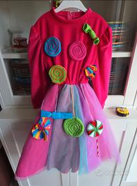 Vestito carnevale fata della caramella
