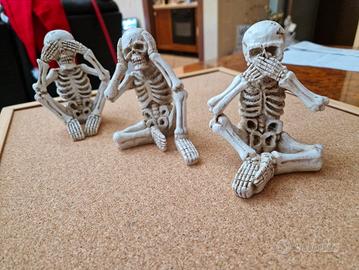 Set 3 scheletri decorativi 