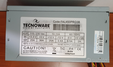 Alimentatore TECNOWARE FAL450PRO3B