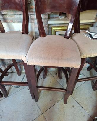 sgabelli in legno 