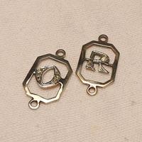 Medaglie in argento 925 placcato oro e brillanti 