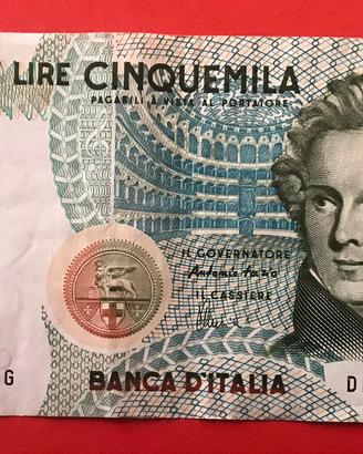 Lire 5000 V. BELLINI D.M. 4 GENN. 1985
