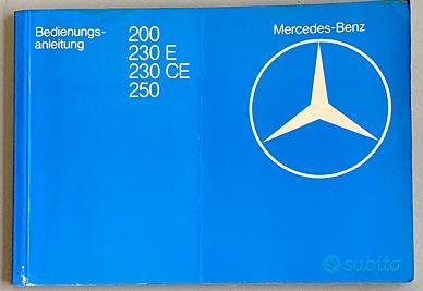 Libretto Uso Manutenzione Mercedes W123 200 230E