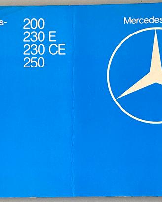 Libretto Uso Manutenzione Mercedes W123 200 230E