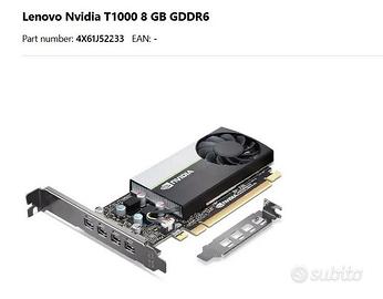 Nvidia Quadro T1000 8Gb