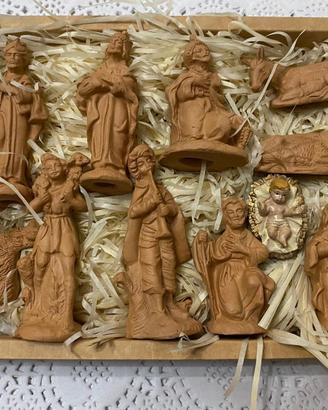 Statuine artigianali presepe in terracotta