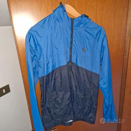 giubbetto impermeabile uomo blu