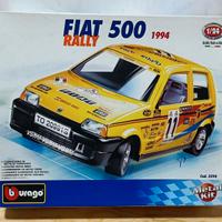 FIAT 500 RALLY 1994 BBURAGO 1:24 METAL KIT