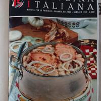 Libro rilegato "La Cucina Italiana" annata 1962