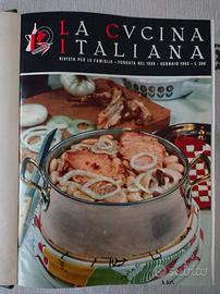 Libro rilegato "La Cucina Italiana" annata 1962
