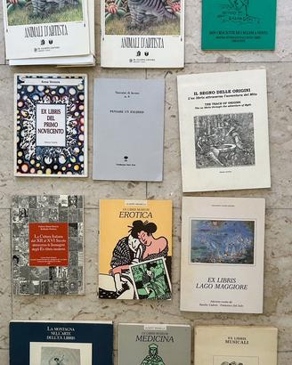 In blocco 12 volumi a tema ex libris