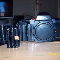 Fotocamera e obiettivi contax yashica motore cont