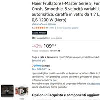 Frullatore Haier I Master, Serie 5 - NUOVO