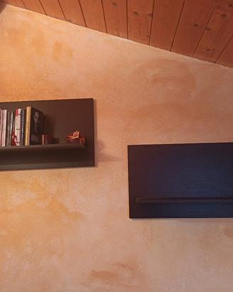 Coppia di mensole in rovere scuro