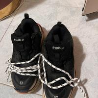 Balenciaga Triple S nere/rosse - Taglia 37